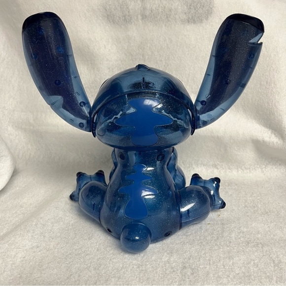 SOLD Lilo & STITCH Blue Clear Glitter Plastic Figure Disney Store Japan 9.5 in - Picture 2 of 13